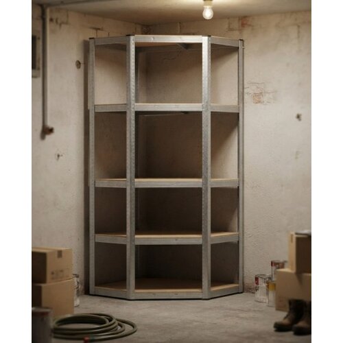 Norvel Ugaona Metalna Polica 183x70x30 cm nosivost 5x175 kg ( KLK-HJ-22 ) Slike