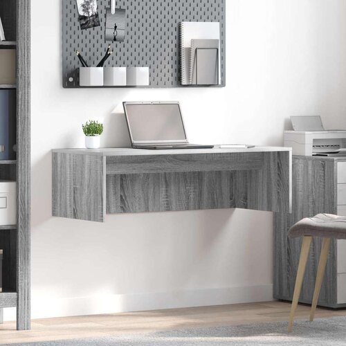  Stol za zid Siva Sonoma 100 x 45 x 30 cm Konstruirano drvo Cene