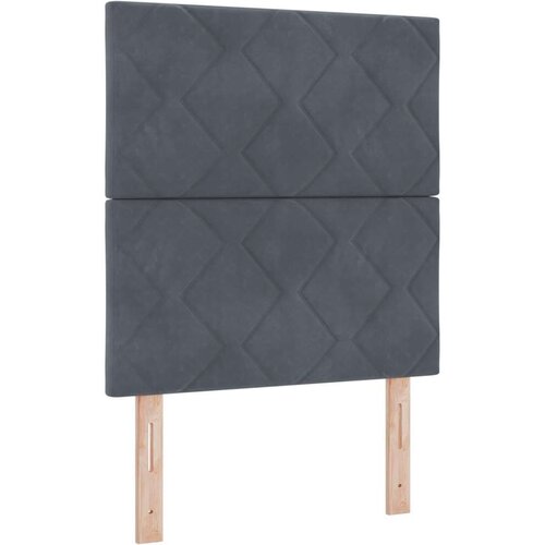 VidaXL Krevet od tamnosivog bar&amp;scaron;una 80x200 cm Slike