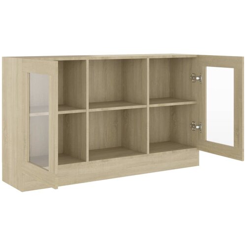  Vitrina boja hrasta sonome 120 x 30,5 x 70 cm konstruirano drvo Slike