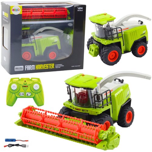  Kombajn na daljinsko upravljanje Agricultural sa nastavkom z ažito RC 2.4G - crveno/zeleni Cijene