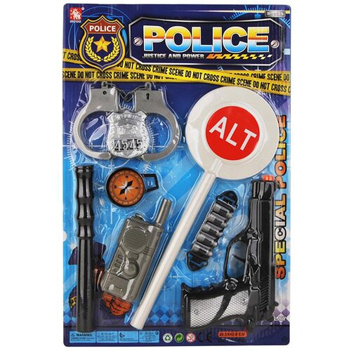 Policijski komplet za djecu – Set s 8 dodataka za igru uloga 👮‍♂️🔫 - Model 01 Cijene