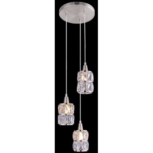 Globo 15760-3 - Kristalni luster na sajli WOLLI 3xE14/40W/230V Slike
