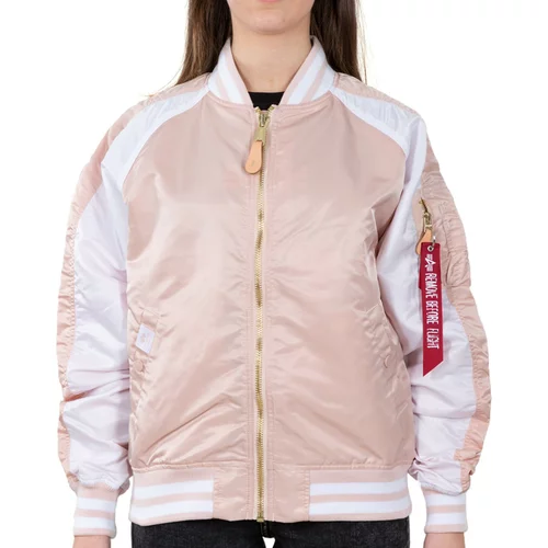 Alpha Industries Bomber jakna MA-1 OS za žene, boja: ružičasta, za prijelazno razdoblje, 106001.640-pink