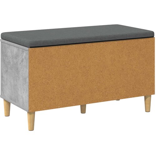  Klupa za hodnik s jastukom Betonsko Siva 80 x 38 x 46 cm Slike