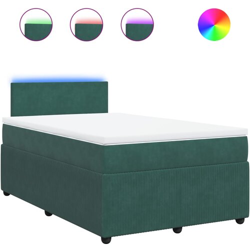 vidaXL Krevet box spring s madracem tamnozeleni 120x190 cm baršunasti Cijene