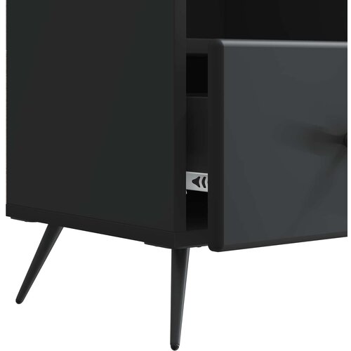  ormar s ladicama Crna 102 x 34,5 x 50 cm Konstruirano drvo Slike