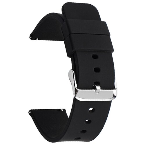 INF Univerzalni silikonski pa&scaron;ček za uro Black 24 mm, (21235514) Cene