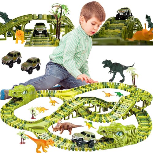 Kruzzel Dirkalna steza dinozavri za električne avtomobilčke, (20722545) Cene