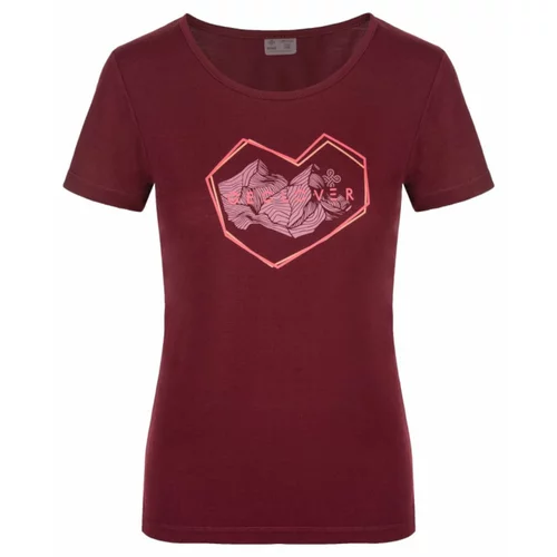 Kilpi Women's outdoor t-shirt GAROVE-W DARK RED