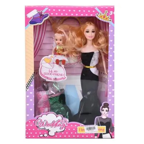 Magic Toys Wedding: Poročna modna lutka Komplet z lutko otroka 28cm Cene