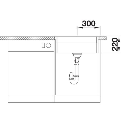 Blanco granitna sudopera crna etagon 6 600x510/220mm Slike