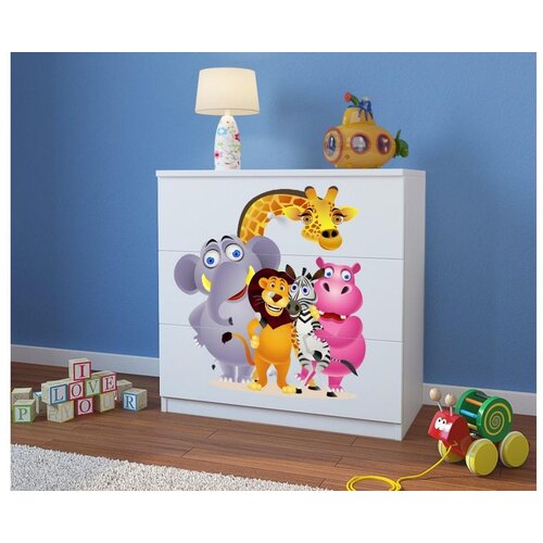  Dječji krevet ZOOLO&amp;Scaron;KI VRT s ladicom - 180x80 cm plavi Slike