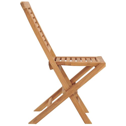  Sklopive vrtne stolice 2 kom 47x63x90 cm od masivne tikovine Slike