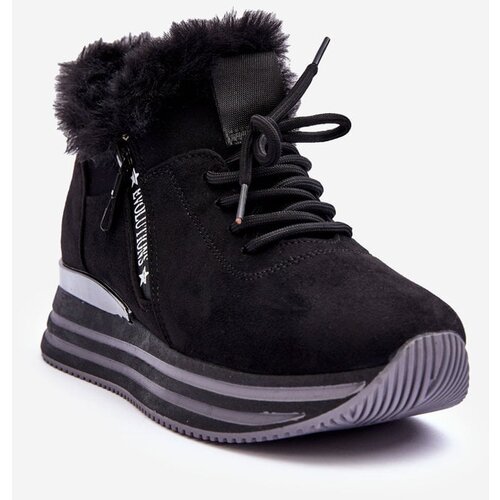 Kesi Platform sports shoes with crispy fur black jamie Cijene