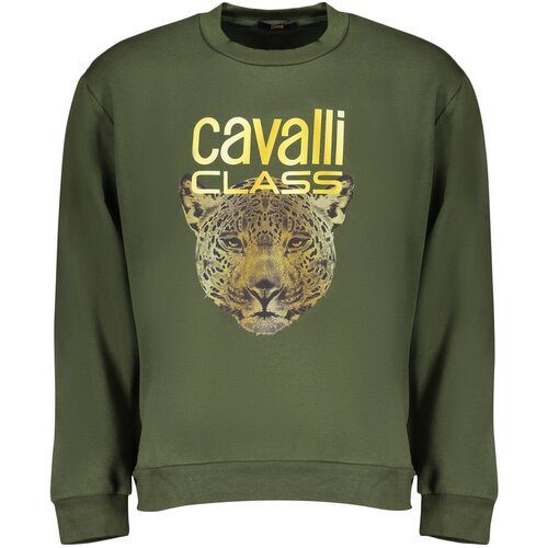 Cavalli Class GREEN MEN&#39;S ZIPLESS SWEATSHIRT Cene