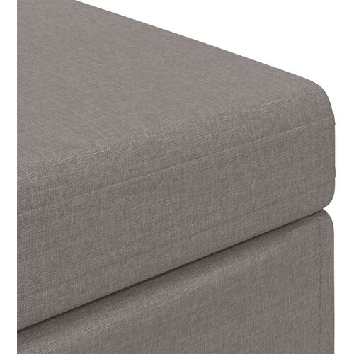  Stolica Sivo-smeđa 101 x 41 x 40 cm Tkanina i konstruirano drvo - Sivo-smeđa 100 cm tkanina Slike