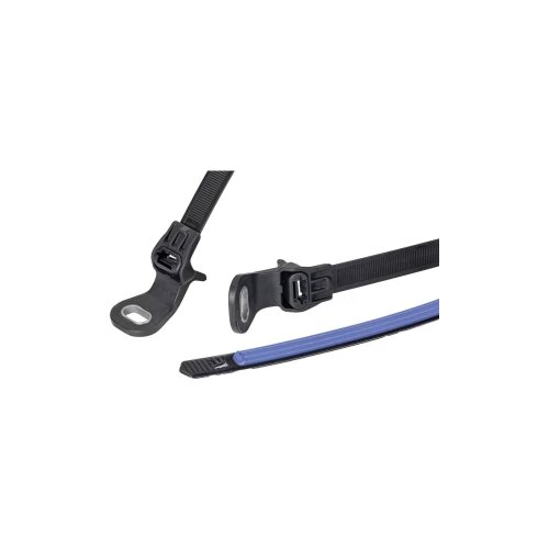 Hellermann Tyton 156-04096 SGT100SAHD6.5S2.0-PA66HS/TPE/PA66HS-BK/B vezice 12.7 mm crna/plava 1 st. Cijene