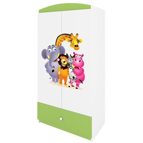HAPPYKIDS Garderobni ormar Dreamy ZOO Zelena Cene