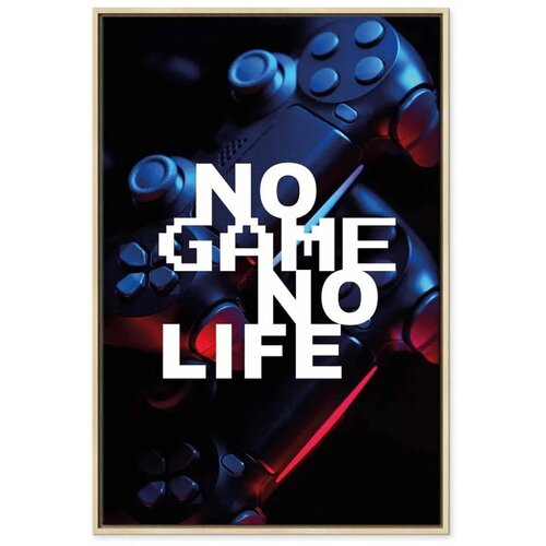  Slika - No Game No Life (1 Part) Vertical 60x90 U prirodnom drvenom okviru Slike