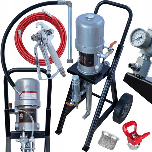 Rosfix HeavyCoat HC28 Airless Brizgalna Naprava &ndash; Pnevmatska, Kakovostna in Mobilna | 28:1, 200 bar, 3,7 L/min, 15 m, (5000356531) Cene