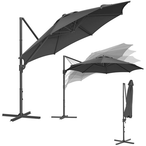 Songmics Senčnik 300x240 cm Siva, (5000275679) Slike