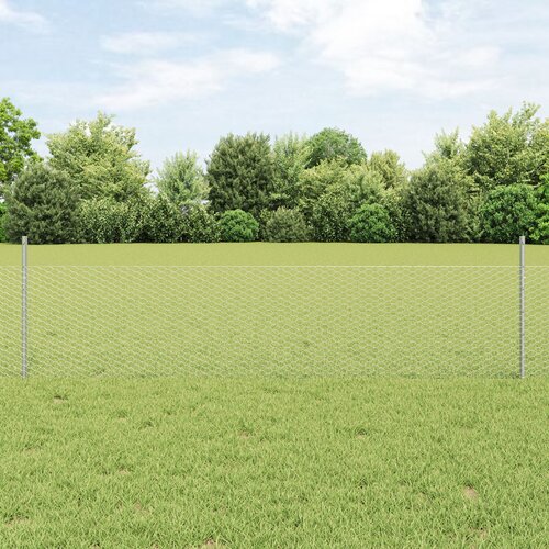 VidaXL Set ograde Set od 2 Pocinčani čelik 25 x 0.5 m Izdržljivo Slike
