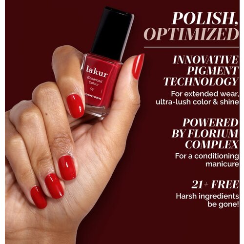 LONDONTOWN Lakur dugotrajni lak za nokte nijansa Truly Ruby 12 ml Slike