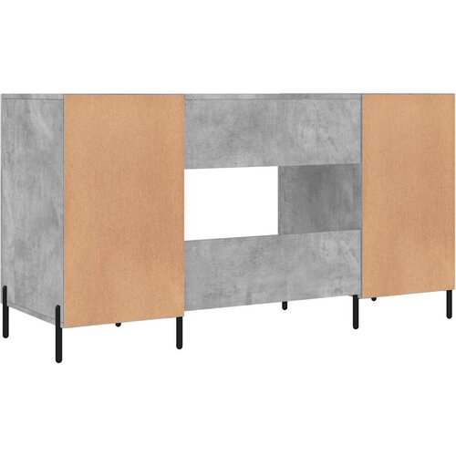  Radni stol boja betona 140 x 50 x 75 cm od konstruiranog drva Slike