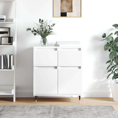 VidaXL Komoda bijela 60 x 35 x 70 cm od konstruiranog drva Slike
