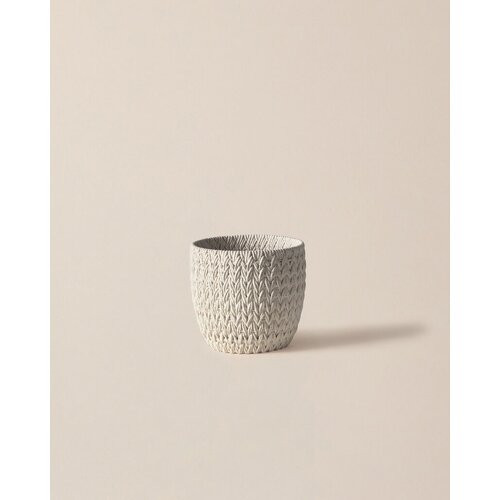 Madame coco Saksija za cveće Dolly, 16cm, Bela Cene