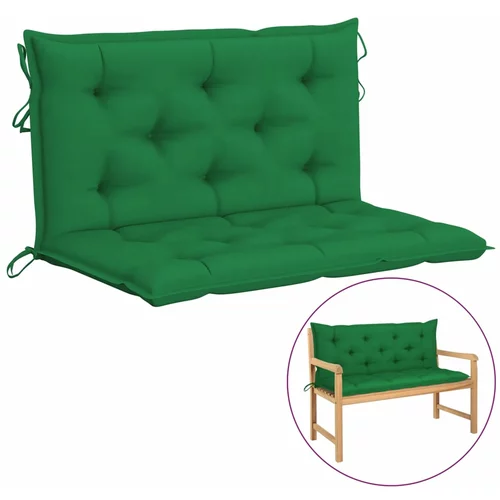 vidaXL Blazina za gugalni stol zelena 100 cm blago