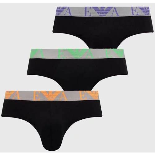 Emporio Armani Underwear Slip gaćice 3-pack za muškarce, boja: crna