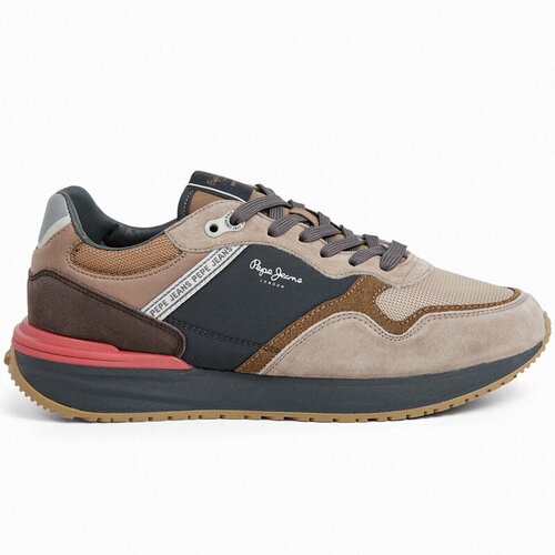 PepeJeans Mu&amp;scaron;ke patike BUSTER PRO MAIN, Krem Slike