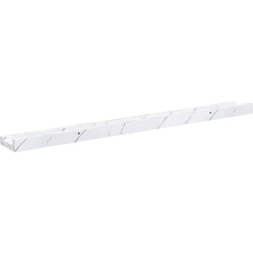  Polica na zidu s policom 2 pcs Bijeli mramor 80 x 9 x 3 cm Slike