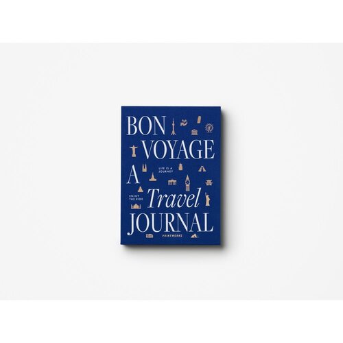 Printworks Zvezek 104 str. Bon Voyage Travel Journal &amp;ndash; Slike