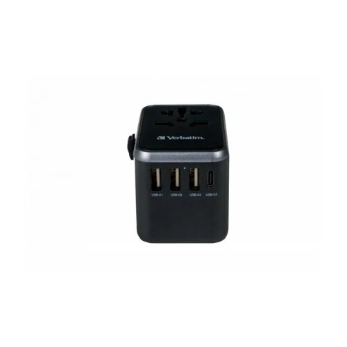 Verbatim Uni.Travel Adapt.UTA-04 USB-C 61W 2xUSB-C 3xUSB-A 49546 Slike