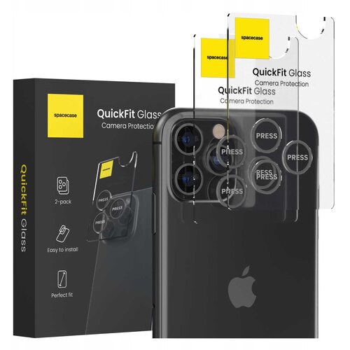 Spacecase QUICKFIT KAMERA IZ KALJENEGA STEKLA ZA IPHONE 11 PRO MAX 12 ČRNA, (21967960) Slike
