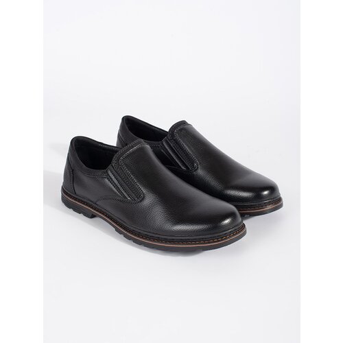 Shelvt men's black slip-on shoes Cene