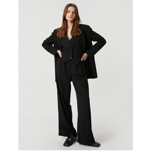 Koton Palazzo Trousers Elastic Waist Pleated Slike