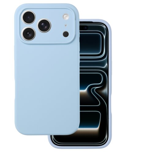 Onasi Silikonski ovitek za iPhone 17 Pro Max - mat liquid svetlo moder Cene