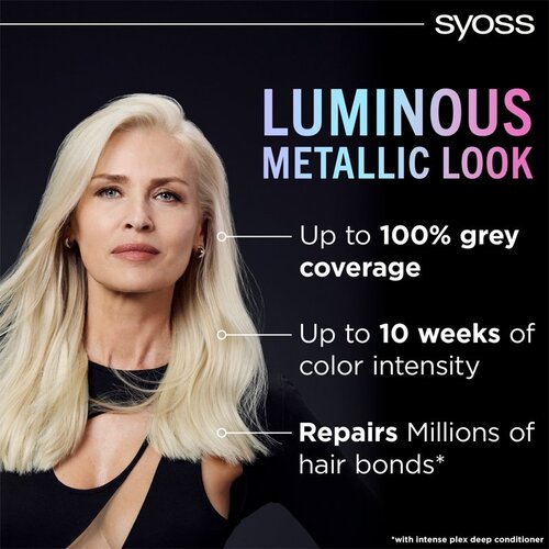Syoss Color Metallic Collection permanentna barva za lase odtenek 12_53 Platinum Pearl 1 kos Slike