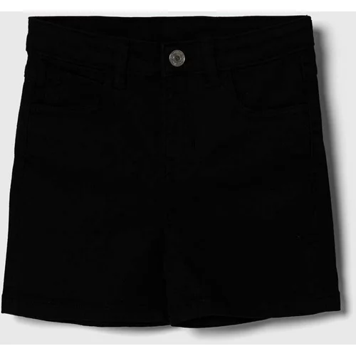 Guess Otroške kratke hlače iz jeansa črna barva