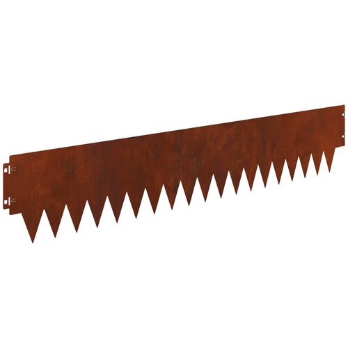 vidaXL Robovi trave 20 pcs 103 x 20 cm jeklo Rjav, (5000301705) Cene