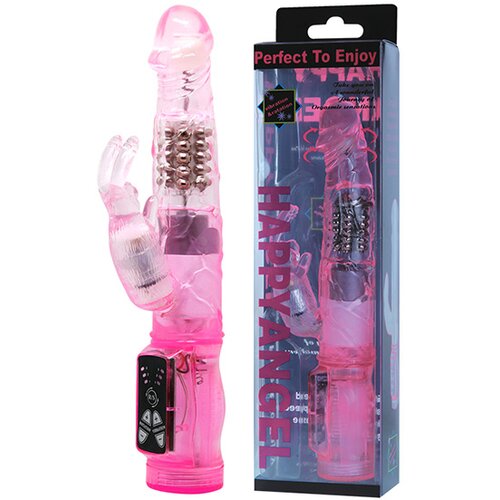 Roze zeka vibrator sa rotirajućim perlama Cene