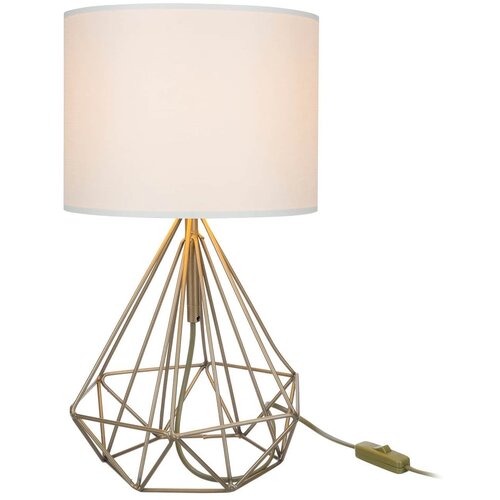Squid Lighting Stolna lampa s platnenim sjenilom u krem-zlatnoj boji (visina 46,5 cm) Pena - Cijene