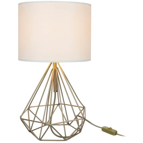 Squid Lighting Stolna lampa s platnenim sjenilom u krem-zlatnoj boji (visina 46,5 cm) Pena -