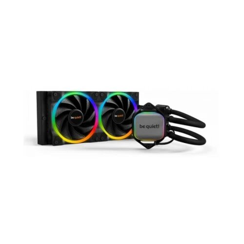 Be Quiet! PURE LOOP 2, 240mm [with Mounting Kit for Intel and AMD], Doubly decoupled PWM pump, Two Pure Wings 3 PWM fan 120mm, Unmistakable design with ARGB LED and aluminum-style Slike