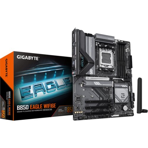 Gigabyte B850 EAGLE WIFI6E AM5 ATX osnovna plošča - AMD B850, 4xDDR5, 3xM.2, 4xSATA, 1Gb LAN, WiFi 6E, BT, 1xDP, 1xHDMI - B850 EAGLE WIFI6E Cene