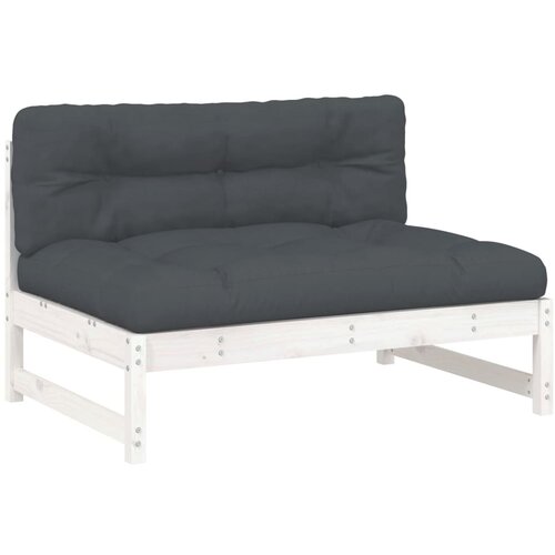 Maison Chic Sredinski kavč - Sofa - Kanape bel 120x80 cm trdna borovina, (21726706) Slike